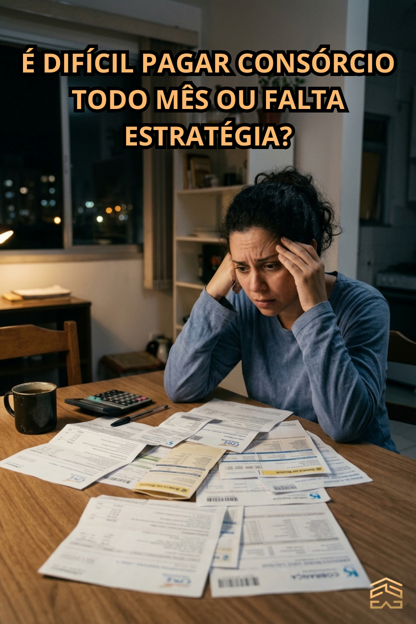 É difícil pagar consórcio todo mês ou falta estratégia?